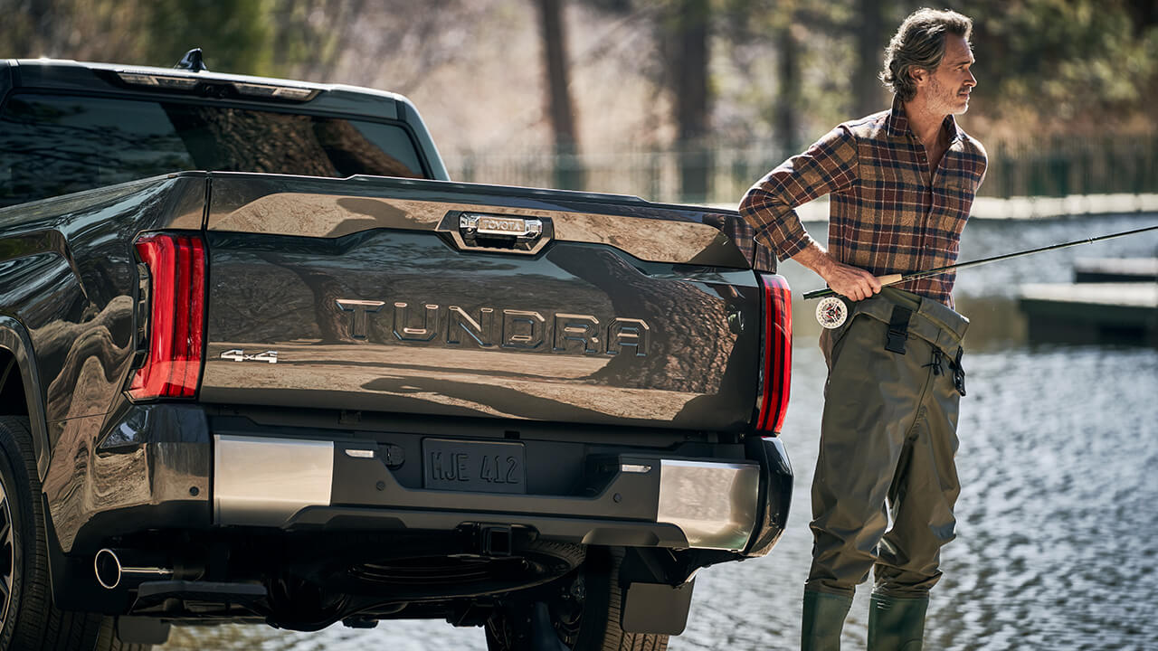 2022 Tundra and man fishing