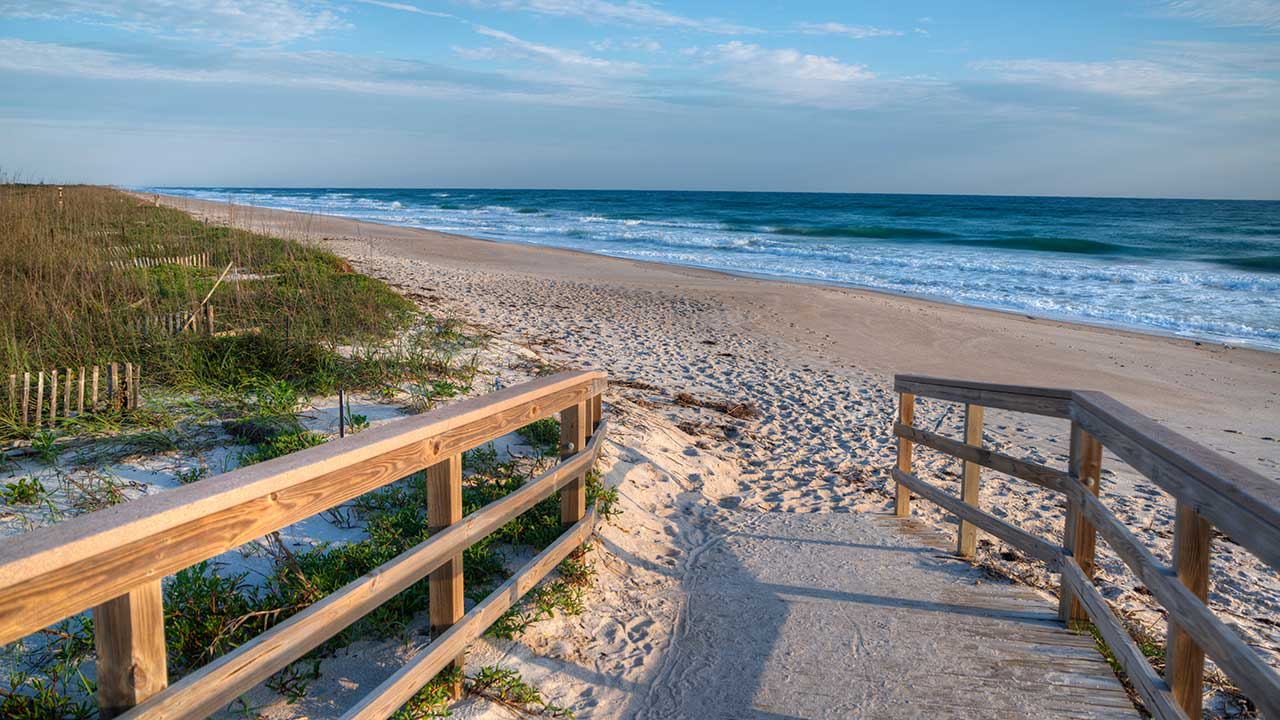 Cape Canaveral Beach walkway