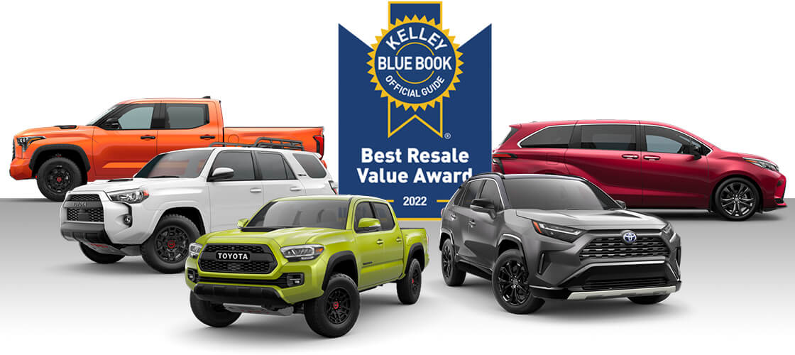 2022 Kelly Blue Book Value Best Value Award - Toyotas