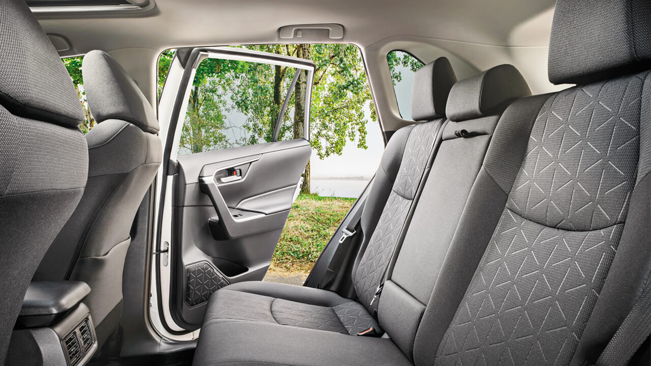Backseat of a Toyota Rav4